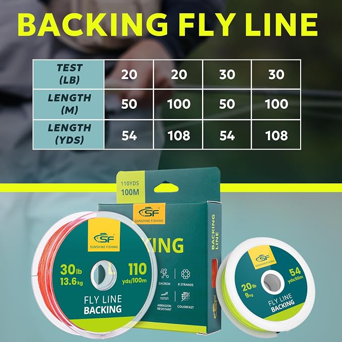 SF Fly Fishing Backing Line Braided Trout Line