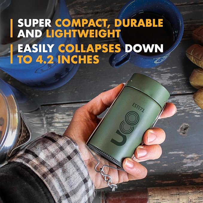 UCO Candle Lantern Value Pack with 4 Candles and Storage Bag, Collapsible Candle Lantern for Camping & Emergency Preparedness