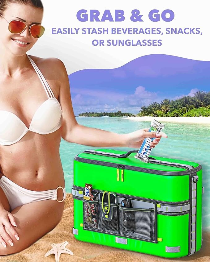 TidyFriend Kayak Cooler Behind Seat, Waterproof Cooler for Kayaking, Kayak Accessories Cooler Bag, Compatible with Lawn Chair Seat, Portable Ice Chest, Keeps Drinks Cold, Travel, Beach, Lunch