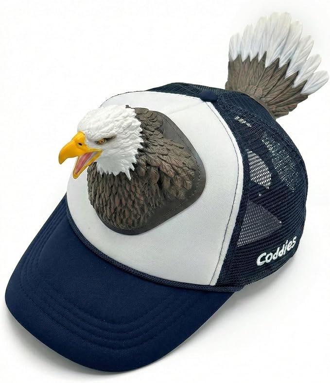 Coddies Bass Fish Hat - Hilarious Novelty Bass Fishing Hat, Perfect Gag Fishing Gift for Anglers, Dads & Fish Enthusiasts