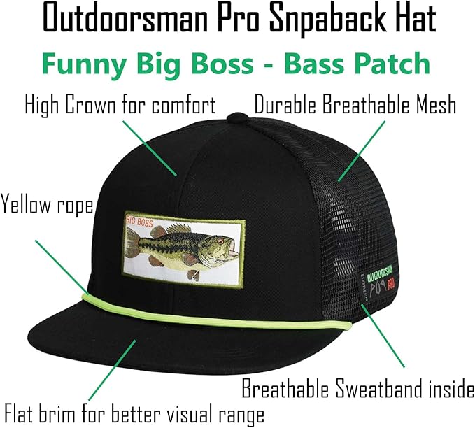 EDTREK Elite Youth Country Hat for Big Kids - Boys Snapback Hat with Flat Brim
