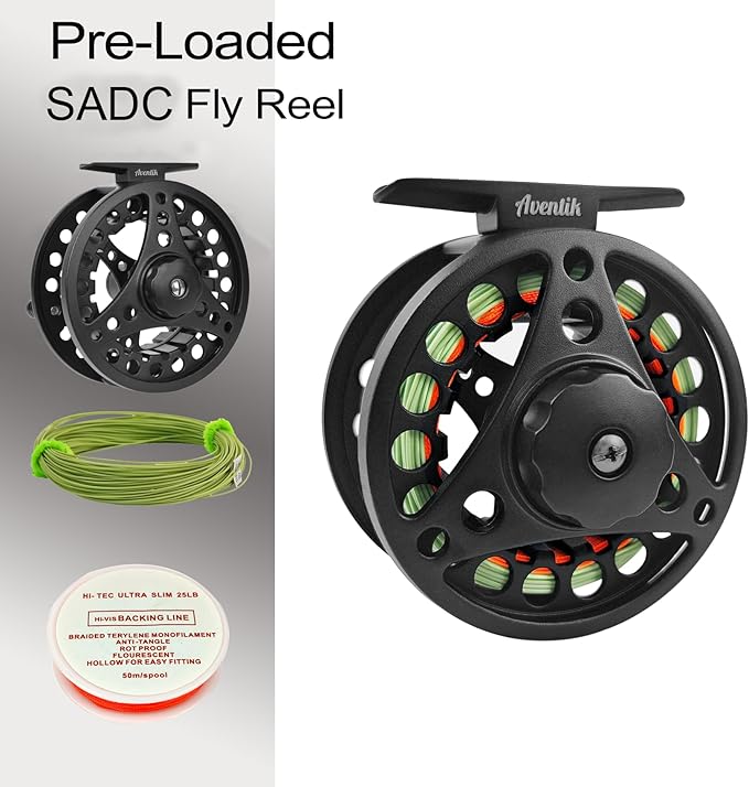 Aventik Extreme Fly Fishing Combo Kit 0/1/2/3/4/5/6 Weight Starter Fly Fishing Rod and Reel Kit Outfit with One Travel Case