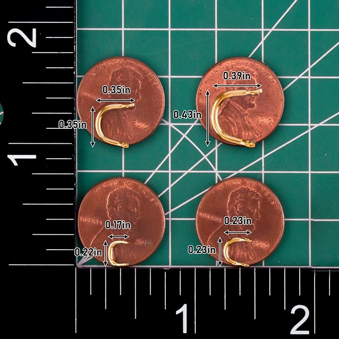 Dr.Fish 100 Pack Fishing Spinner Clevises Easy Spin Brass Clevises Spoon Spinnerbait Lure Making Supplies Spinner Parts Accessoires Freshwater