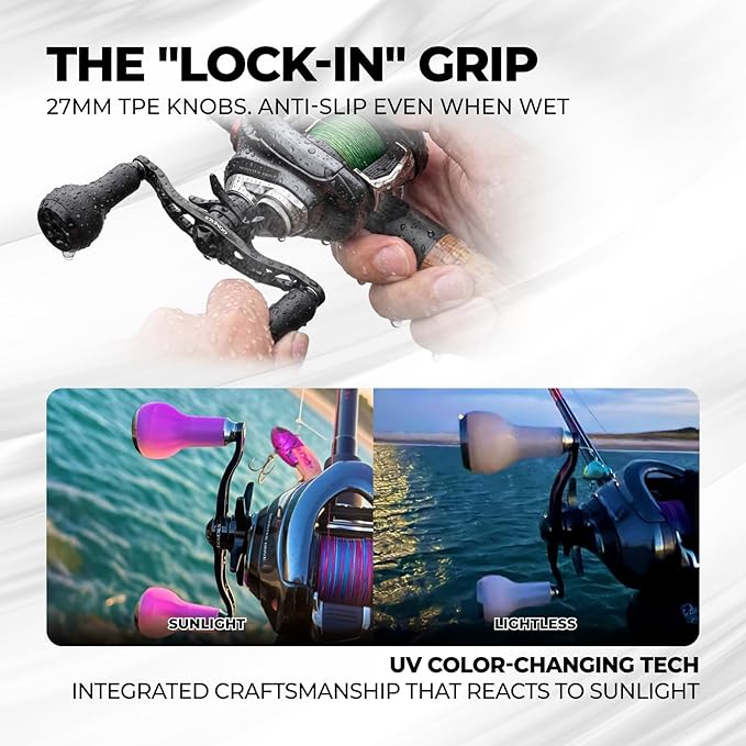 GOMEXUS Power Handle Compatible for Shimano SLX Tranx Daiwa Tatula Zillion Abu Garcia Revo 13 Fishing Baitcasting Reel Carnk Replacement Parts | Bass Fishing