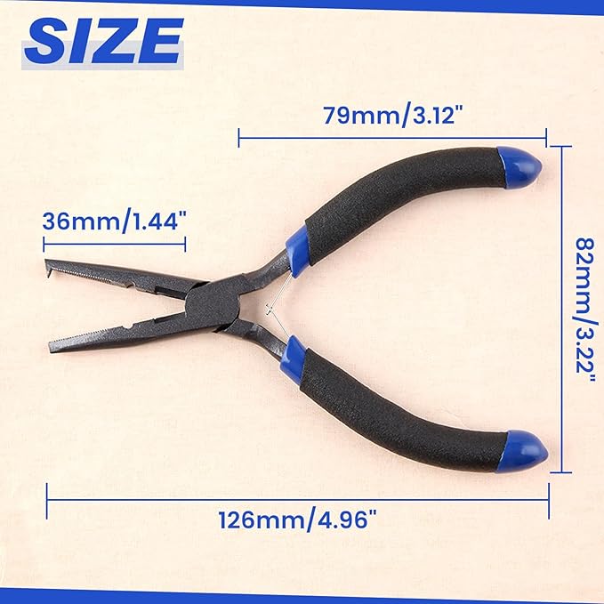 SPEEDWOX Fishing Pliers Hook Remover - Saltwater Gear With Line Cutter, Crimping Tool, Clippers, Pistol Grip Split Ring