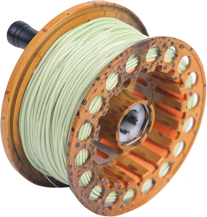 M MAXIMUMCATCH Maxcatch ECO Large Arbor Fly Fishing Reel (3/4wt 5/6wt 7/8wt) and Pre-Loaded Fly Reel with Line Combo
