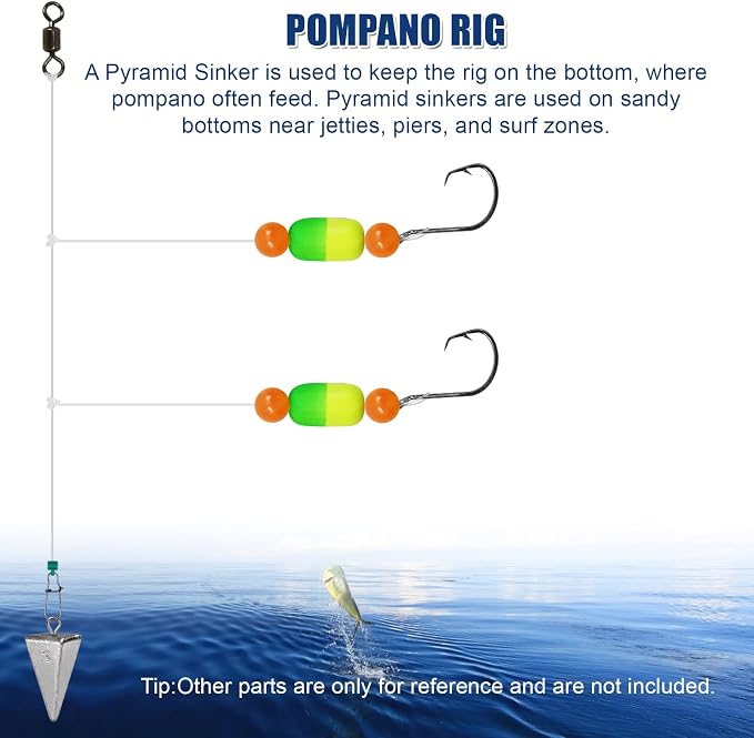 Triangle Fishing Weights 4-Sided Pyramid Sinkers Lead Fishing Weights and Sinkers for Saltwater Ocean Surf 1oz-32oz/2LB