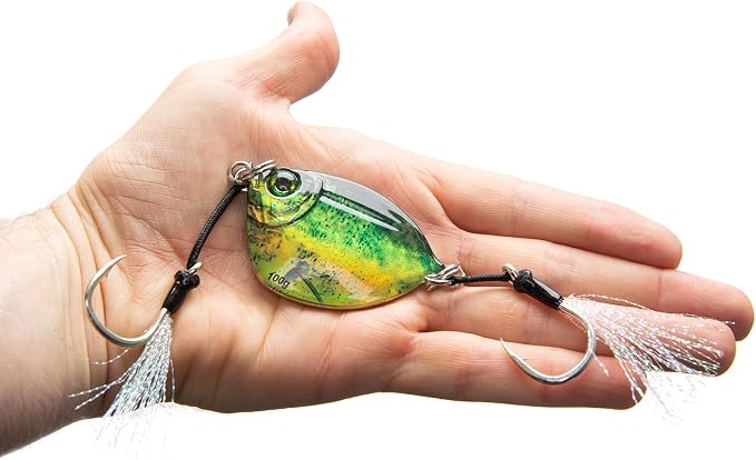 Imposter Jig, Mahi Pattern, Slow Pitch Jig for Inshore or Offshore Fishing