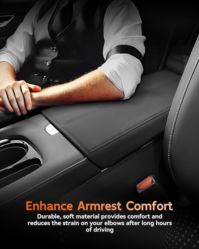 CDEFG for 2025 2026 Nissan Murano Center Console Cover Armrest Box Cover for Murano (SV, SL, Platinum) Accessories Console Arm Rest Protector