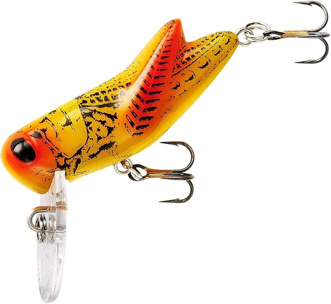 Rebel Lures Crickhopper Cricket/Grasshopper Crankbait Fishing Lure, 1 1/2 Inch, 1/4 Ounce