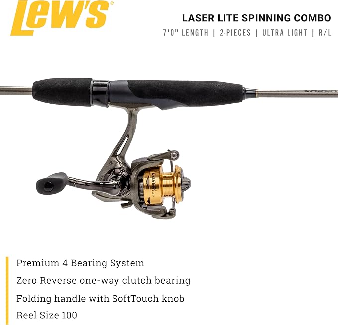 Lew's Lew’s Laser Lite Spinning Reel and Fishing Rod Combo