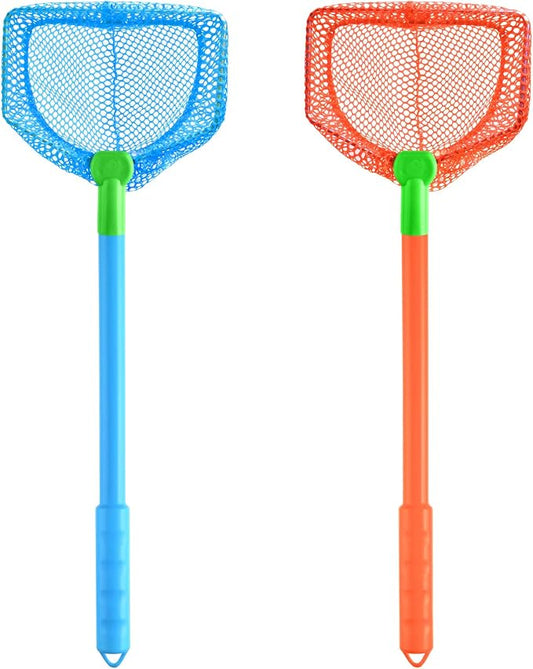 Coopay 2 Pieces Butterflies Fishing Net Catching Bug Floating Bait Beach Nets for Outdoor Playing