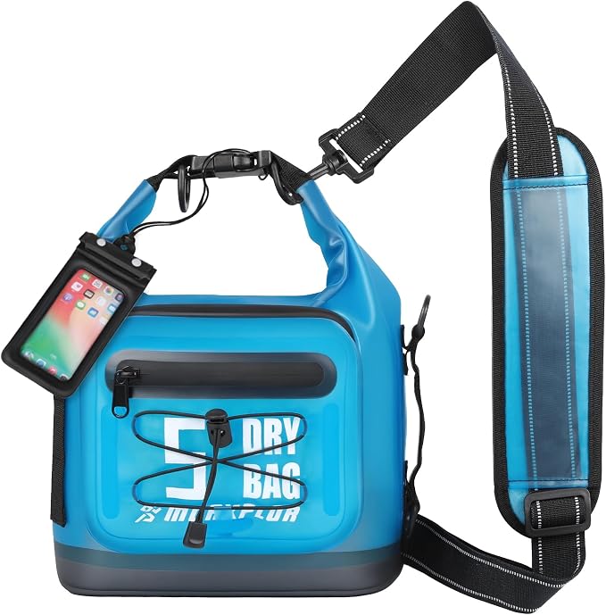 MORXPLOR Dry Bag Waterproof,5L/10L/20L/30L/40L/55L Roll Top Dry Bag Backpack with WaterProof Phone Case for Swim,Kayak