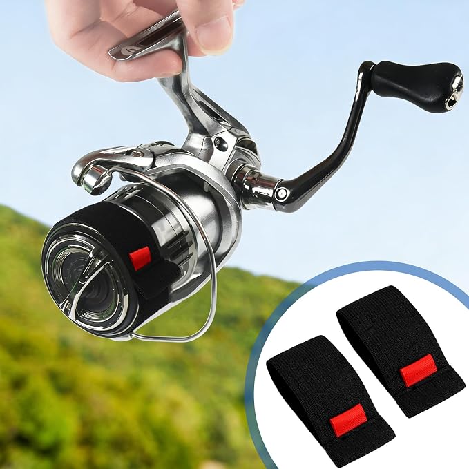 8 Pcs Fishing Spinning Reel Cover Spool Belt Fishing Reel Protection Accessories