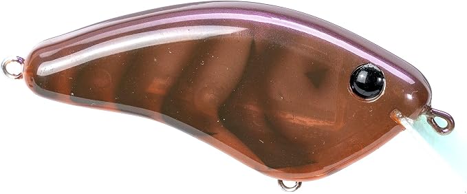 Strike King Hardliner Fishing Lure, Flat Sided Crankbait, Circuit Board Lip, Extra Tight Wobble, Size 4 Treble Hooks