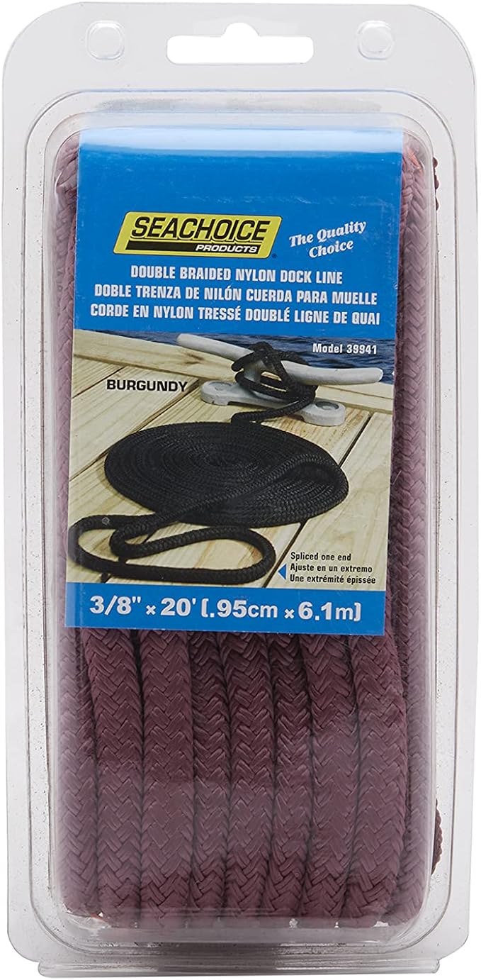 Seachoice Double-Braid Nylon Dock Line