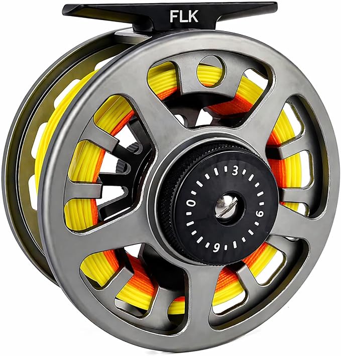 Aventik FLK Fly Fishing Reel Aluminum Trout 3/5, 5/7, 7/9wt Large Arbor Freshwater Fly Reel