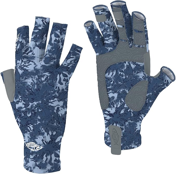 Palmyth UV Protection Fishing Fingerless Gloves UPF50+ Sun Gloves Men Women for Kayaking, Hiking, Paddling, Driving, Canoeing, Rowing