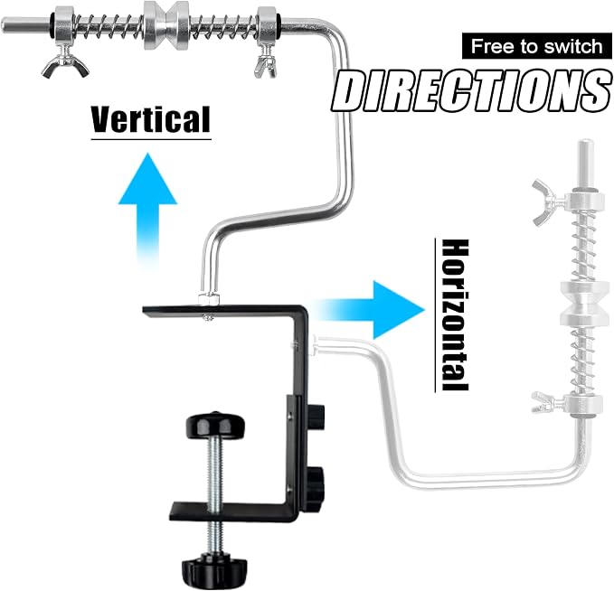 Fishing Line Spooler Portable Fishing Line Winder Spooler Machine Adjustable Stable Reel Spooler with Clamp Spooling Station System for Spinning Casting Reels