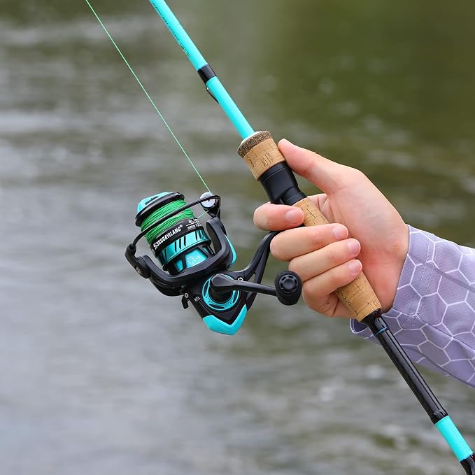Sougayilang Fishing Rod and Reel Combo, Medium Fishing Pole with Spinning Reel, Baitcaster Combo, SuperPolymer Handle