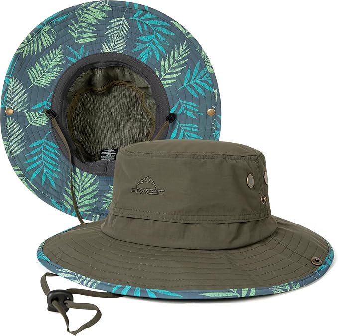 TOP-EX UVCoolix™ Cooling Touch Breathable UPF50+ Waterproof Wide Brim UV Protection Sun Hats Big Head XL XXL