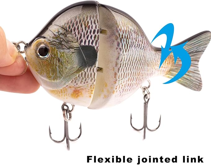 Glide Bait, Slow Sinking Swimbait, Topwater Hard Lures for Bass Catfish,Pike Perch, Freshwater or Saltwater