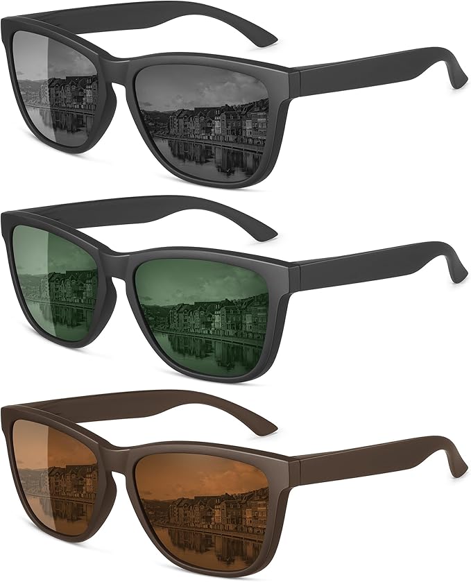 MEETSUN Polarized Sunglasses for Men,Sun Glasses with UV Protection for Driving Fishing