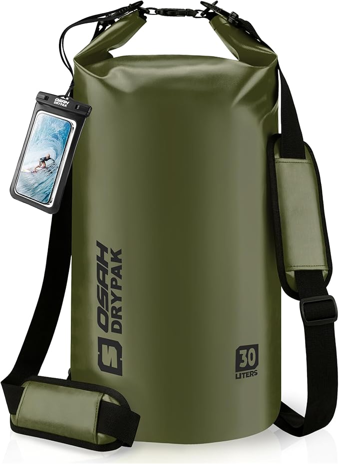 Waterproof Dry Bag, 5L/10L/20L/30L/40L Roll Top Lightweight Storage Backpack with Phone Case for Women & Men, Floating Waterproof Sack for Travel, Swimming, Kayaking, Paddle Board, Camping & Beach