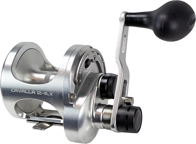 Okuma Cavalla 2-Speed Lever Drag Reel - Machined Aluminum Frame, Carbonite Drag System, Corrosion Resistant Saltwater Fishing Reel