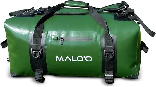 Malo’o 60L & 90L Airtight Waterproof Duffel Bag Backpack – Heavy Duty Dry Bag with Waterproof Zipper, Submersible Gear Bag for Fishing, Boating, Camping, Travel & Outdoor Adventure