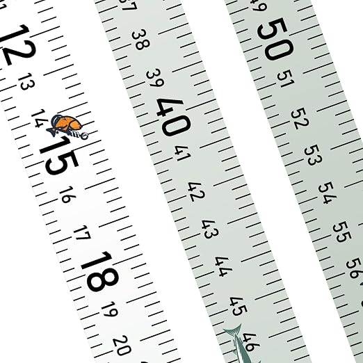 58 Inch Fish Measuring Tape Sticker for Boat 3Pcs Waterproof Self Adhesive Fishing Ruler for Boat Fishing Rod Kayak Accessories Cooler Workbench (Green 58 inch)