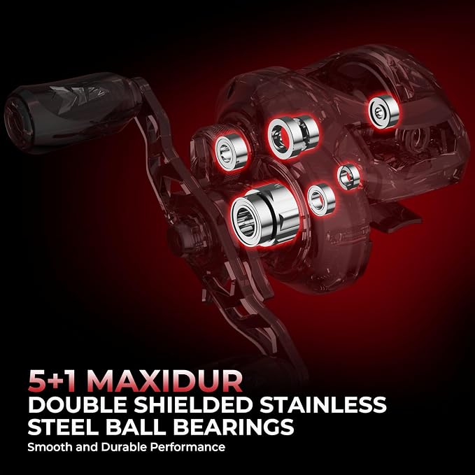 KastKing Royale Legend II Twin Tip Fishing Rod and Reel Combo, 5.4:1 Gear Ratio, Right Hand Casting Reel, 7'0'' MH Power Casting Rod