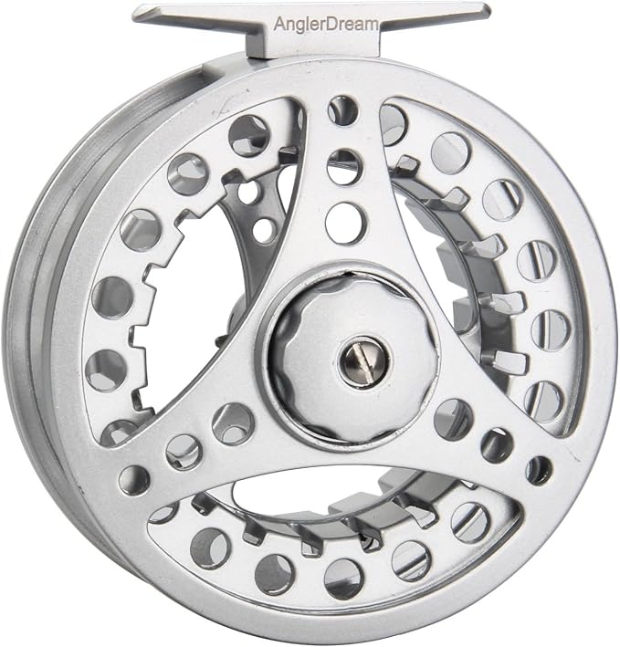 (1/2WT 3/4WT 5/6WT 7/8WT) Fly Reel with Line Combo Aluminum Alloy Large Arbor Fly Fishing Reels Weight Forward Fly Line with Braided Backing Taper Leader Pre-Tied
