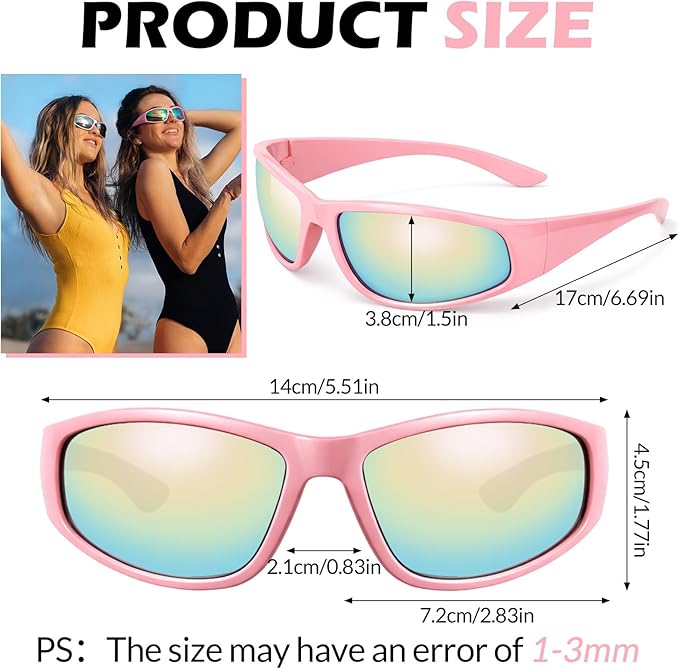 4 PACK Polarized Sport Sunglasses for Women Men UV Protection,Running Cycling Fishing Sunglasses Outdoor