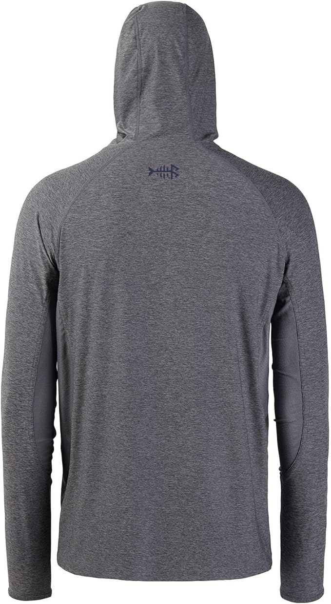BASSDASH UPF 50+ Men’s Long Sleeve Fishing Shirt with Mask UV Neck Gaiter Hoodie