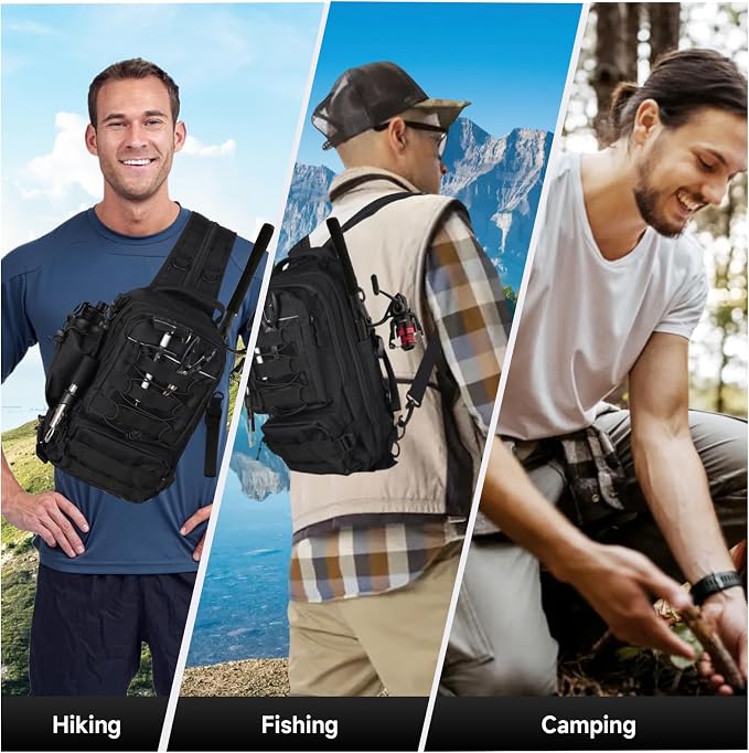 117Pcs Fishing Backpack with Tackle Boxes, Waterproof Fishing Tool Kit with Pliers, Fish Hook Remover, Lip Gripper Ideal Gift for Boys, Grandsons, Husband