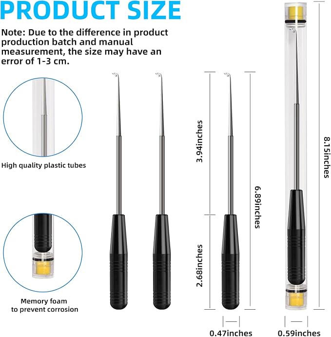 Fish Hook Remover Tool,Fishing Hook Quick Removal Device,Fishing Gear Security Extractor Equipment Kits for Adult,Hook Extractor Accessories Tools with Storage Tube,4Pcs