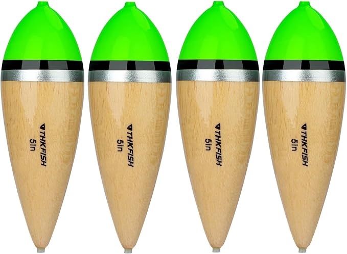 THKFISH Fishing Bobbers Slip Bobbers for Fishing Floats Bobbers for Fishing Balsa Bobbers for Steelhead Fish Float Rigs Freshwater Saltwater Floatage