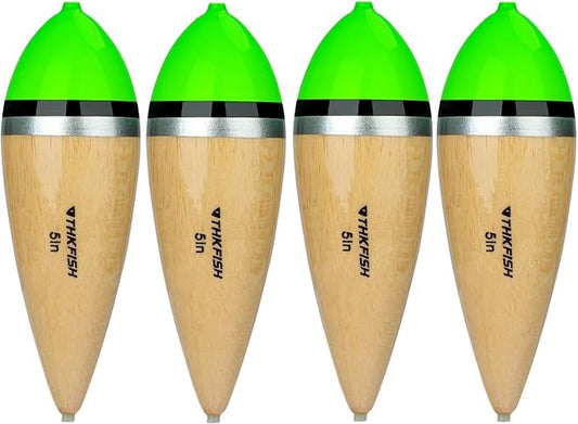 THKFISH Fishing Bobbers Slip Bobbers for Fishing Floats Bobbers for Fishing Balsa Bobbers for Steelhead Fish Float Rigs Freshwater Saltwater Floatage