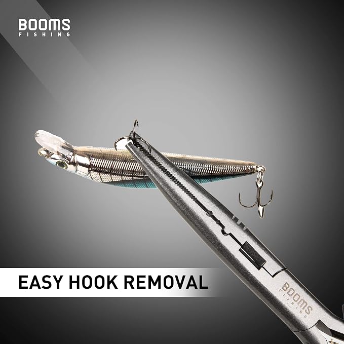 Booms Fishing F03 Needle Nose Fishing Pliers, 9" Fisherman's Pliers, Long Nose Hook Remover, Saltwater Resistant Fishing Gear