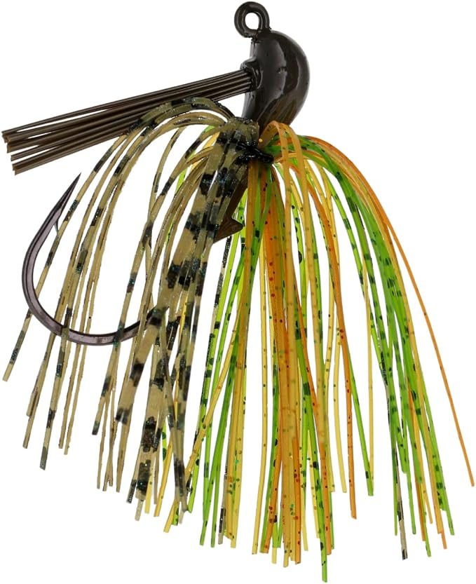 Reaction Tackle Flipping Jigs for Bass Fishing – Weedless Design Fishing Jig Head Fishing Lures - Bass, Pike, Walleye, Muskie and More (3-Pack)