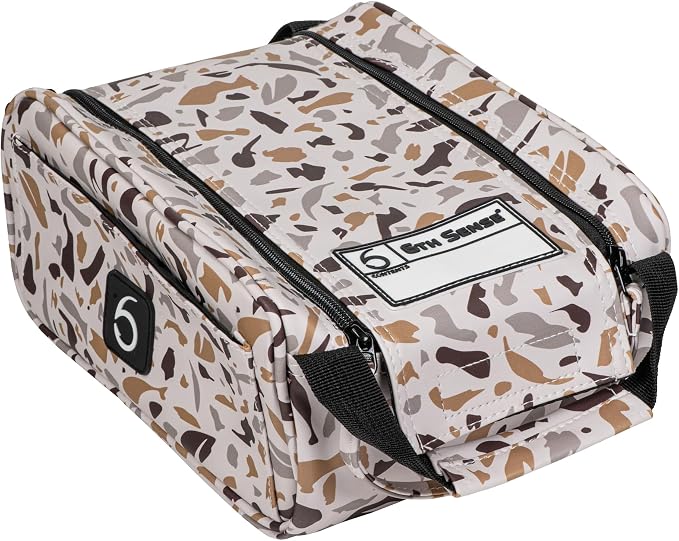 6th Sense Fishing Large Bait Bag – Durable Soft-Sided Storage for Soft Plastics - Perfect for Bass and Crappie Fishing (Underland - Peppergrass)