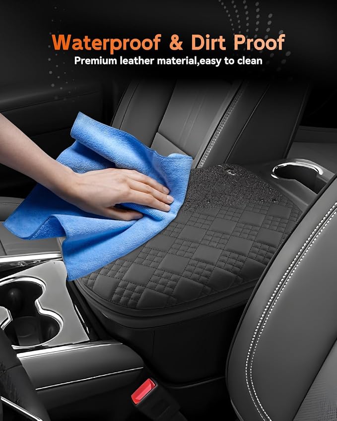 CDEFG for 2025 2026 Chevrolet Suburban Center Console Cover Armrest Box Cover for Suburban (LS, LT, RST, Z71, Premier, High Country) Accessories Console Arm Rest Protector Thickened