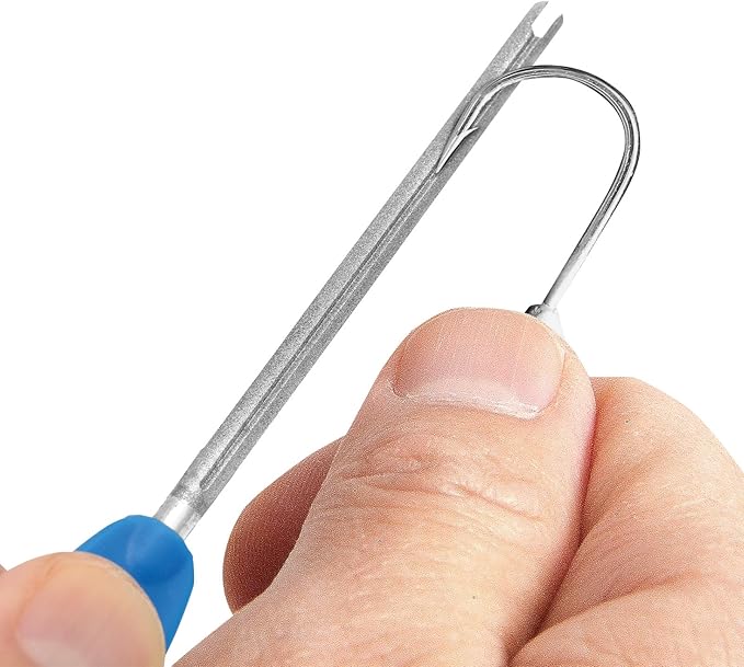 CUDA 7" Diamond Sharpener & Hook Extractor #23067 | Fishing Durable Compact Dehoooker | Fishermen's Tool for Saltwater and Freshwater Use