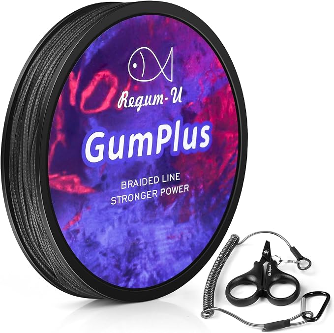 GumMAX 545/1093/1640yds 5-100LB 8X Braided Fishing Line Abrasion Resistant Superline Zero Stretch & Smaller Diameter Confuse & Never Fade in Saltwater and Freshwater