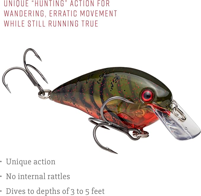Strike King KVD 1.5 Hard Knock Fishing Lure, 3/8 oz, 3D Lifelike Eyes