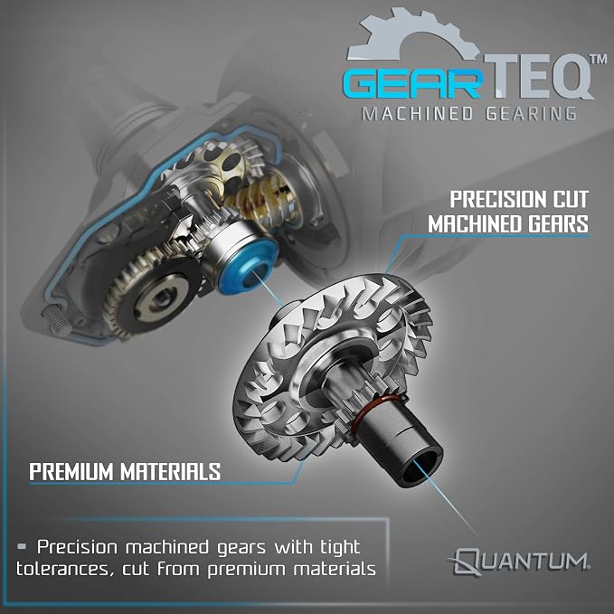 Quantum Benchmark Spinning Reel and Fishing Rod Combo, Graphite Composite Blank, 5+1 Bearings, Silver/Blue