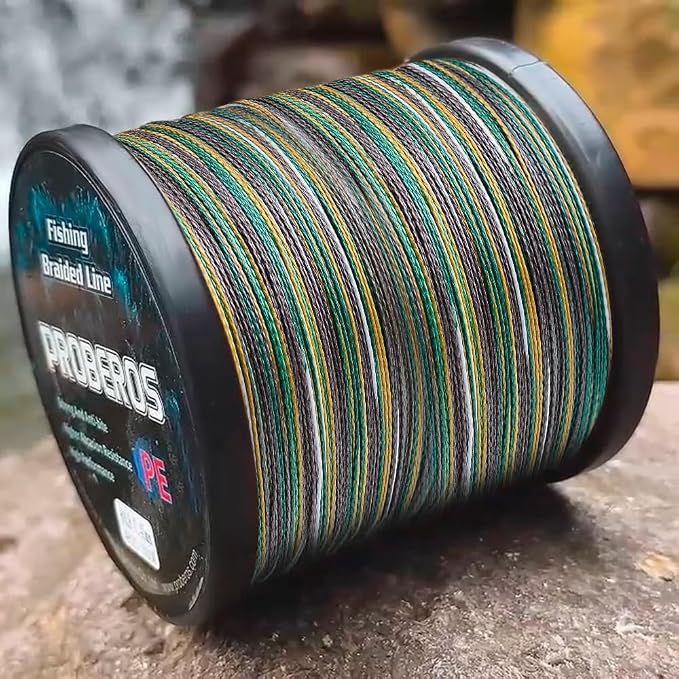 Braided Fishing Line, Abrasion Resistant Zero Stretch Braided Lines 4/8 Strands Super Strong Superline 6Lb -100Lb Test 109/328/547/1094/2187 Yards