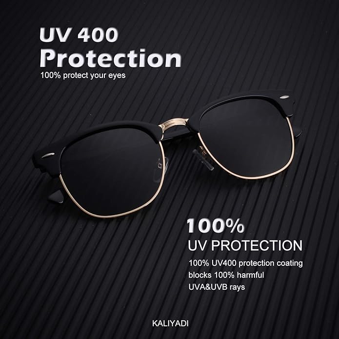KALIYADI Sunglasses Men Polarized for Mens and Womens Unisex Sun Glasses for Driving UV Protection