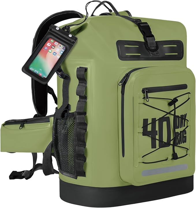 MORXPLOR Dry Bag Waterproof,5L/10L/20L/30L/40L/55L Roll Top Dry Bag Backpack with WaterProof Phone Case for Swim,Kayak